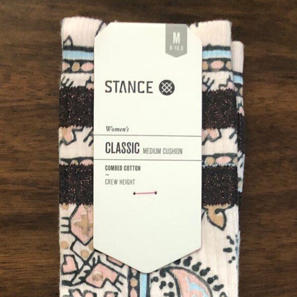 Stance “Alan” Socks Cream Medium M, NWT - Picture 2 of 4
